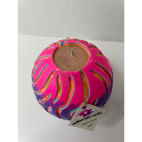 NEW with imperfections Vintage NORTHERN LIGHTS CANDLE Hand Crafted THE WAVE - Picture 2 of 9
